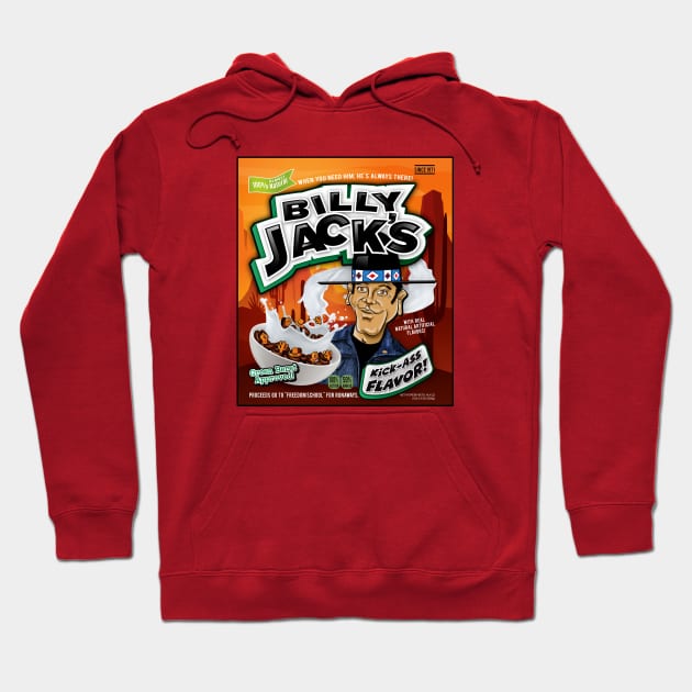 Billy Jack's Cereal Box Hoodie by Alema Art